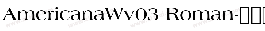 AmericanaWv03 Roman字体转换